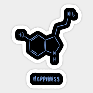 happiness chemistry Sticker